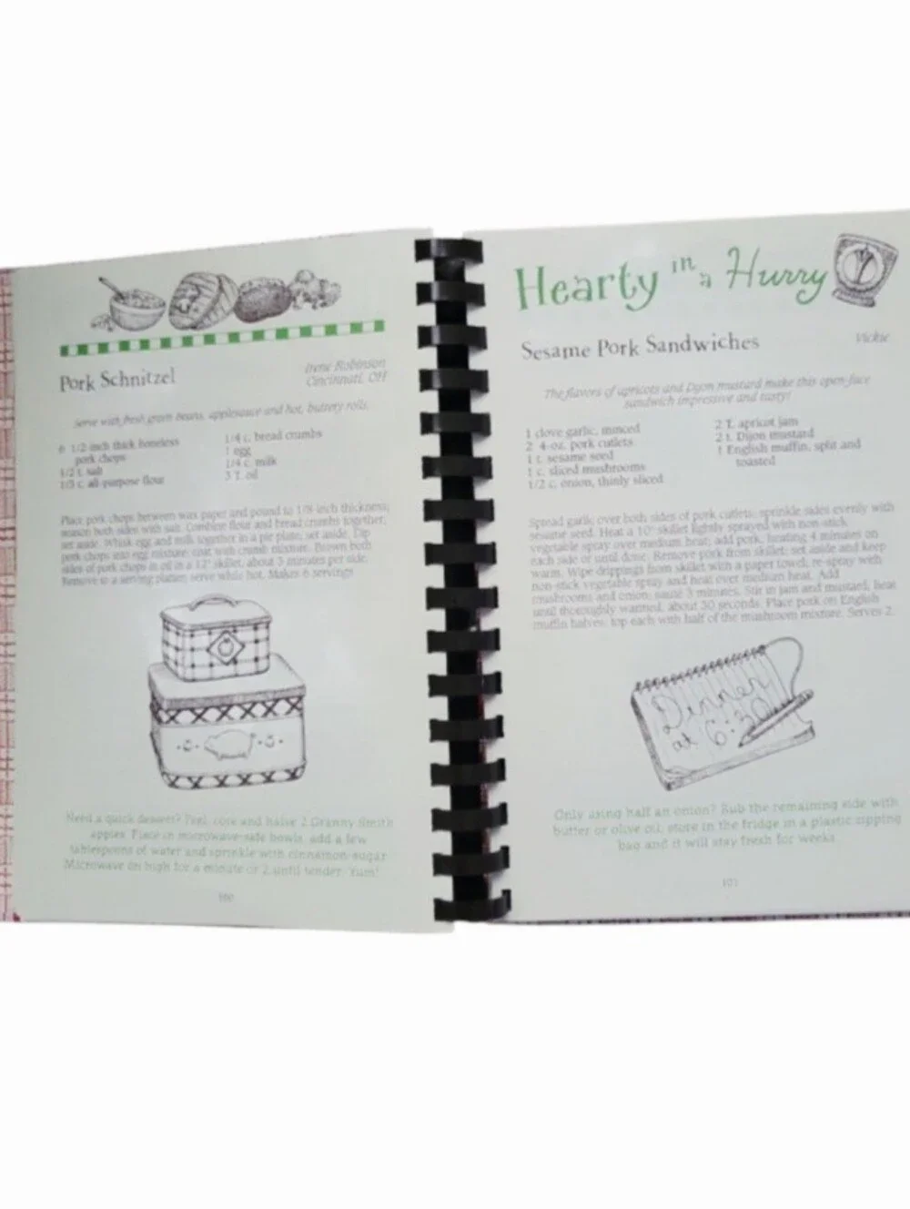 Vintage 2003 Gooseberry Patch Meals In Minutes Spiral Cookbook 3rd Edition